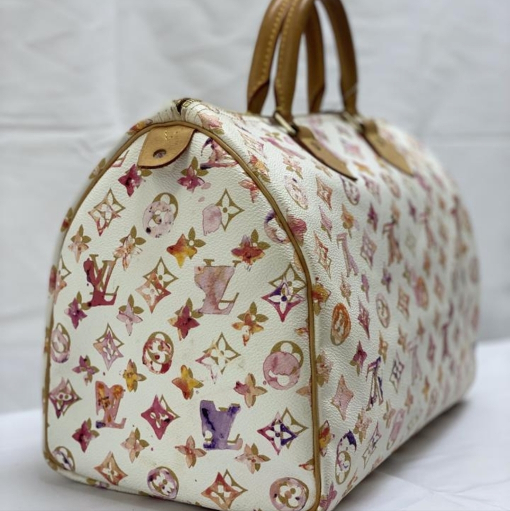 💥 HOST PICK✨ Louis Vuitton Speedy35 Richard Prince LtdEd Aquarelle Watercolor